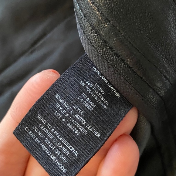 Theory Bristol Leather Pants - Size 8 - Picture 8 of 16